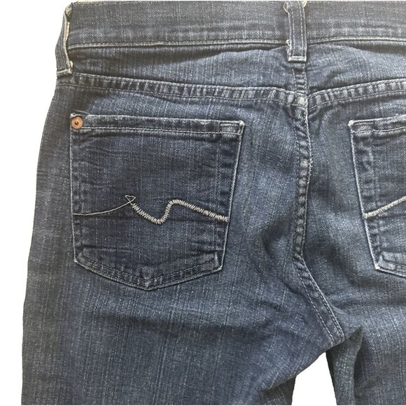 7 For All Mankind Roxanne Women's Jeans Size 25 medium wash 33 inseam - Picture 7 of 12